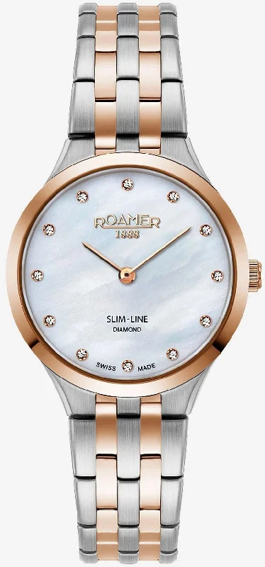 women's mechanical watches with Swiss SuperLuminova display function -Roamer Slim-Line Classic Ladies women's mechanical watches with Swiss SuperLuminova display function -Roamer Slim-Line Classic Ladies