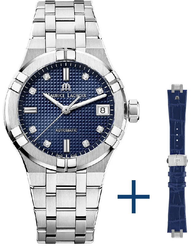 Traveling with women's Maurice Lacroix watches -Maurice Lacroix Watch Aikon Automatic 35mm Strap Set Traveling with women's Maurice Lacroix watches -Maurice Lacroix Watch Aikon Automatic 35mm Strap Set