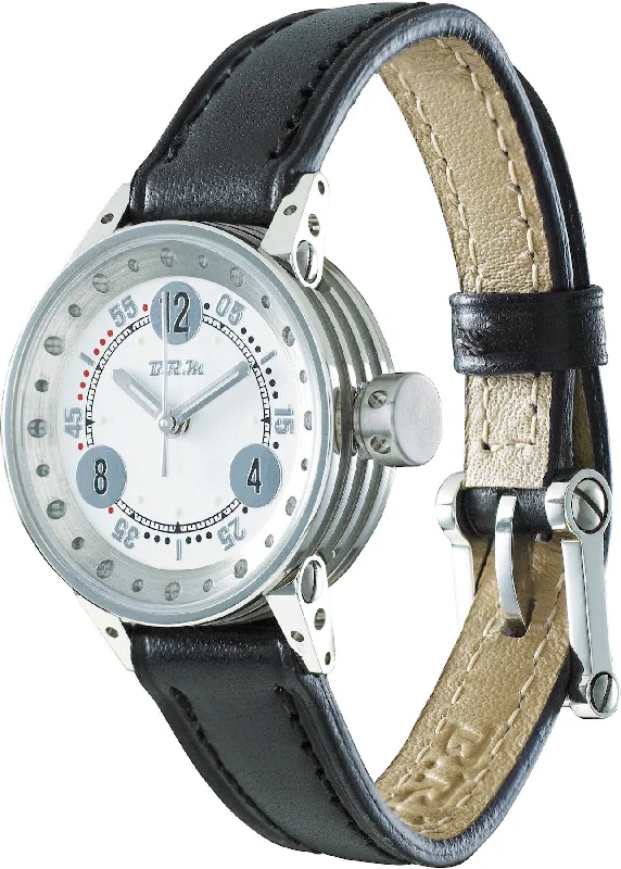 women's mechanical watches with flat design -B.R.M. V5-25-GTB Grey Hands