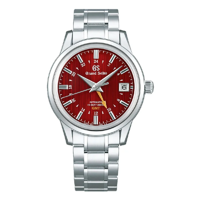 men's 1000m dive watches -SBGJ273 "Yuka Momiji" Elegance Hi-Beat 36000 GMT 39.5mm - Red men's 1000m dive watches -SBGJ273 "Yuka Momiji" Elegance Hi-Beat 36000 GMT 39.5mm - Red