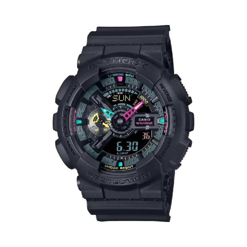 men's digital watches with luminescent display -CASIO G-SHOCK GA-110MF-1ADR SPECIAL COLOR ANALOG-DIGITAL BLACK MEN WATCH men's digital watches with luminescent display -CASIO G-SHOCK GA-110MF-1ADR SPECIAL COLOR ANALOG-DIGITAL BLACK MEN WATCH