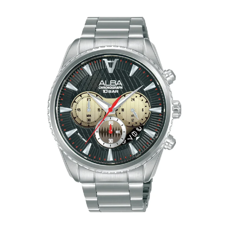 men's digital watches with canvas style straps -ALBA AT3J15X SIGNA CHRONOGRAPH QUARTZ MEN WATCH men's digital watches with canvas style straps -ALBA AT3J15X SIGNA CHRONOGRAPH QUARTZ MEN WATCH