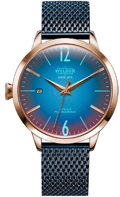 women's mechanical watches with interchangeable style straps -Welder Watch Moody K55 3 Hands Mono Time Ladies