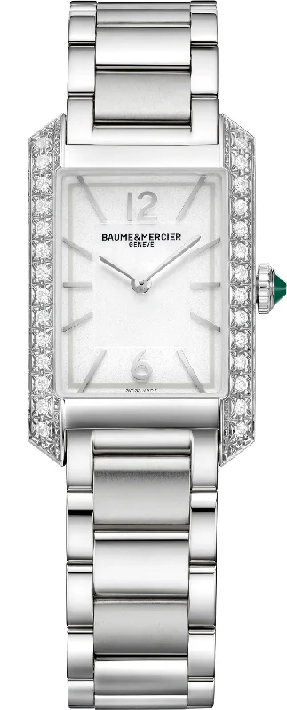 women's mechanical watches with dual time function -Baume et Mercier Hampton Ladies