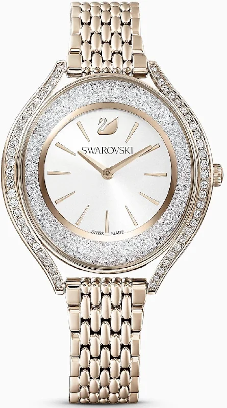 women's mechanical watches with triple time zone design -Swarovski Crystalline Aura Ladies women's mechanical watches with triple time zone design -Swarovski Crystalline Aura Ladies