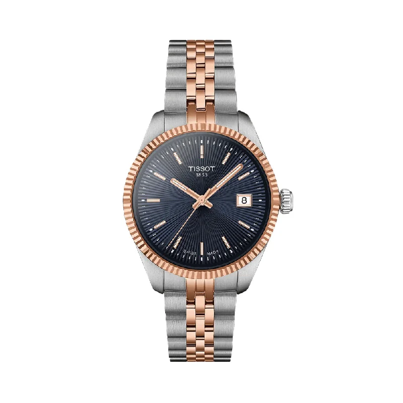men's dive watches for freediving -Ballade Quartz 34mm - Blue on Two-Tone Bracelet men's dive watches for freediving -Ballade Quartz 34mm - Blue on Two-Tone Bracelet
