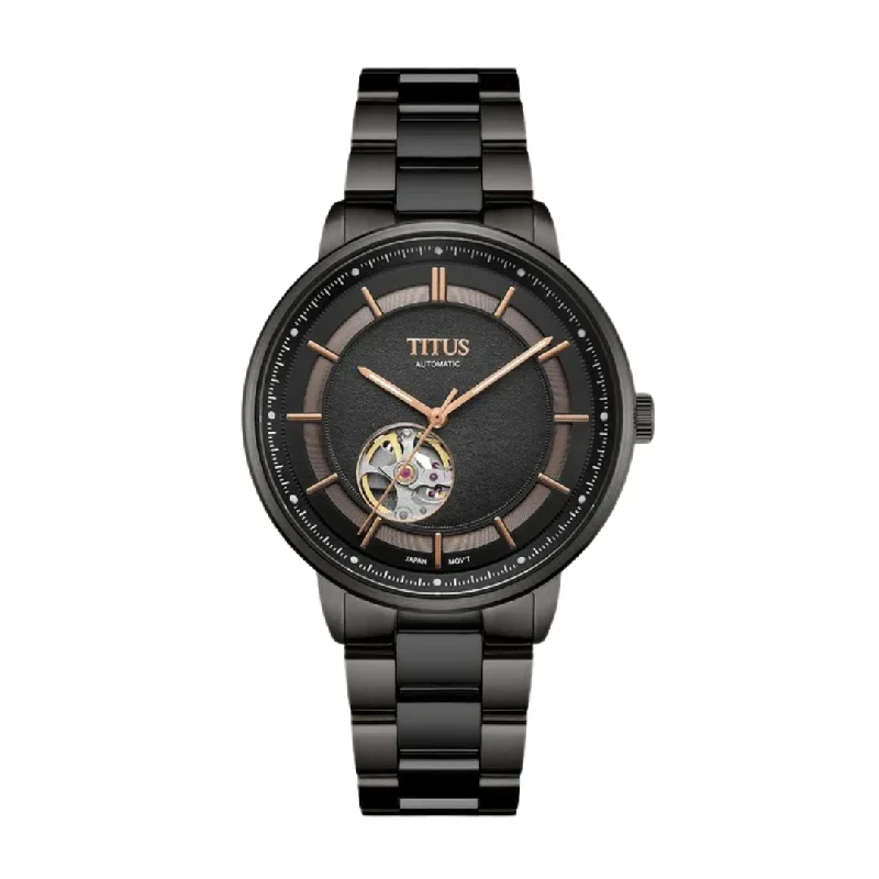 men's Seiko quartz watches -SOLVIL ET TITUS ENLIGHT W06-03277-010 3 HANDS AUTOMATIC MEN WATCH