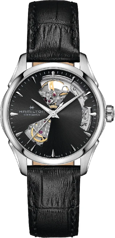 women's Hamilton elegant watches -Hamilton Watch Jazzmaster Open Heart Lady D