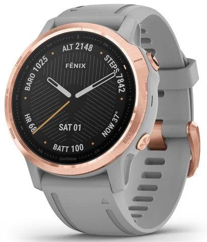 Mens Smart Watches Sleep Tracking-Garmin Watch Fenix 6S Sapphire Rose Gold