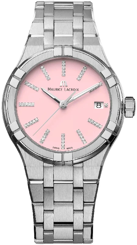 Celebrity sightings with women's Maurice Lacroix watches -Maurice Lacroix Aikon Quartz 35mm Sunset Pink Celebrity sightings with women's Maurice Lacroix watches -Maurice Lacroix Aikon Quartz 35mm Sunset Pink