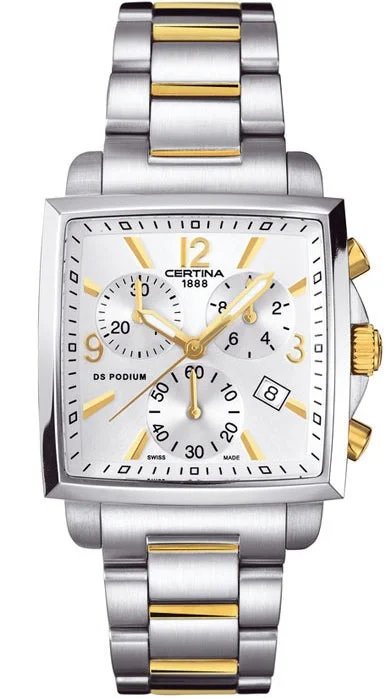 women's Certina cyclops watches -Certina Watch DS Podium Lady Square Chrono
