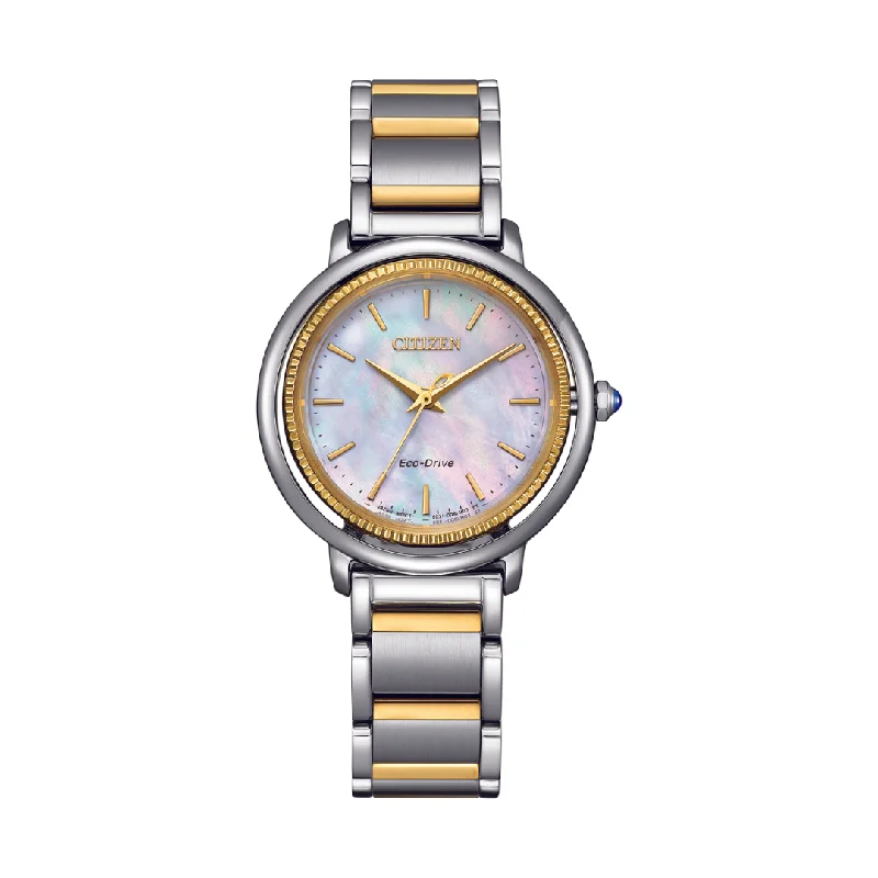 women's Citizen stainless steel watches -CITIZEN L EM1104-83D ECO-DRIVE WOMEN WATCH