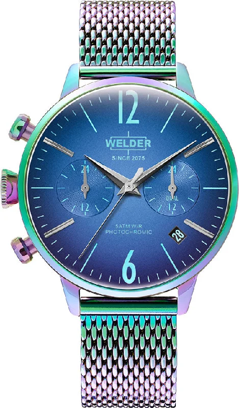 women's mechanical watches with power reserve -Welder Watch Moody Dual Time