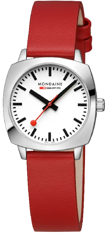 Elegant Women Mondaine watches for special events -Mondaine Official Swiss Railways Cushion