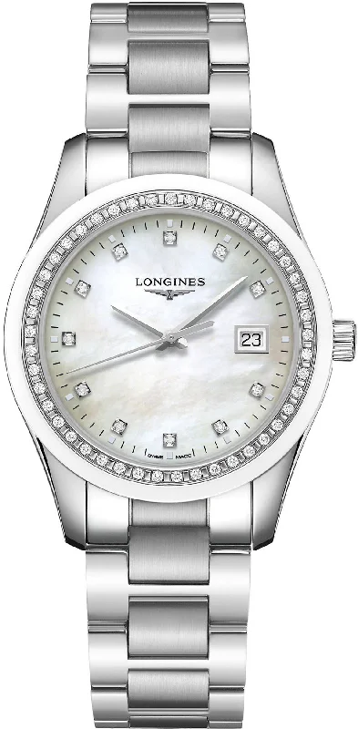 women's Longines personalized engraving design watches -Longines Watch Conquest Classic Ladies women's Longines personalized engraving design watches -Longines Watch Conquest Classic Ladies