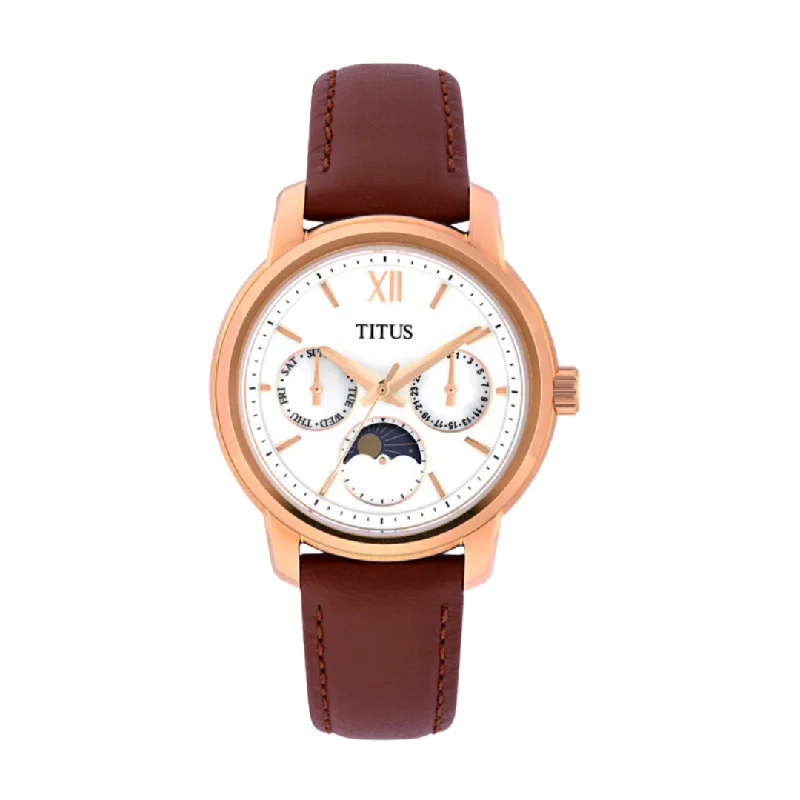 women's Swiss mechanical watches -SOLVIL ET TITUS DEVOT W06-03263-004 MULTI-FUNCTION QUARTZ WOMEN WATCH