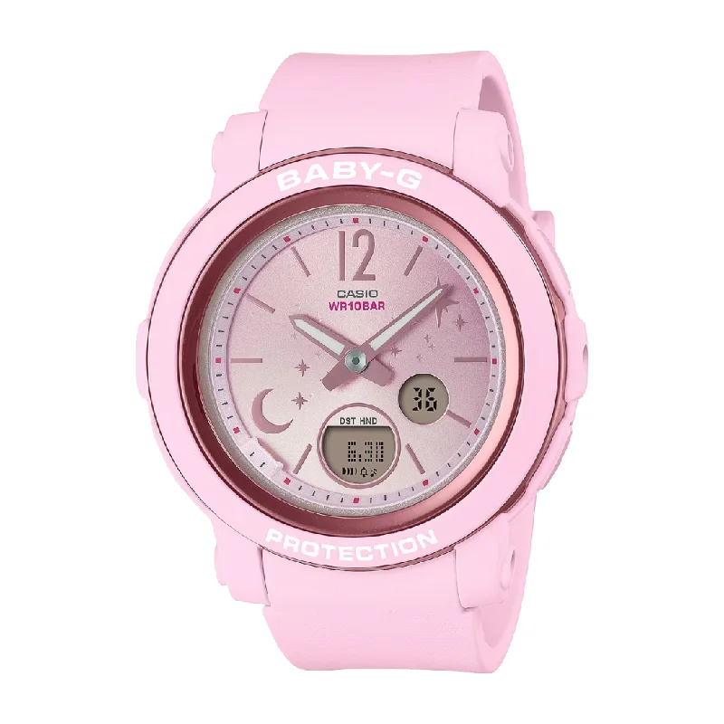 women's Casio Baby-G watches -CASIO BABY-G BGA-290DS-4ADR PINK WOMEN WATCH