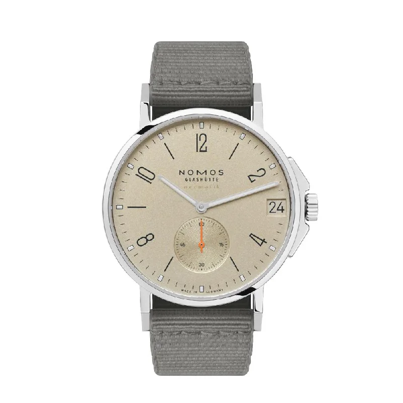 men's high-end dive watches -Ahoi Neomatik 38mm - Date Sand on Leather Strap