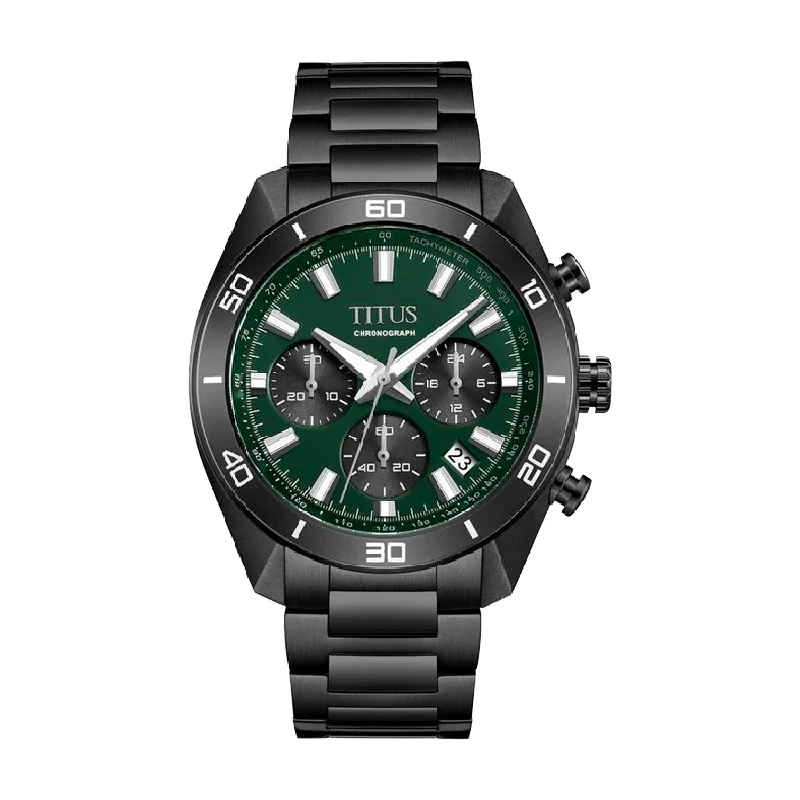 men's digital watches with Swiss SuperLuminova display function -SOLVIL ET TITUS MODERNIST W06-03265-007 CHRONOGRAPH QUARTZ MEN WATCH