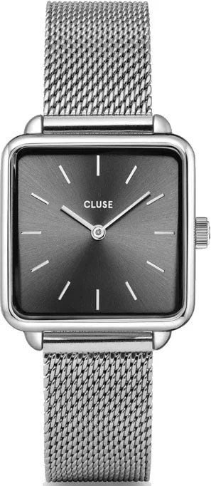 women's mechanical watches with phosphorescent display function -Cluse La Tetragone Mesh Dark Grey women's mechanical watches with phosphorescent display function -Cluse La Tetragone Mesh Dark Grey