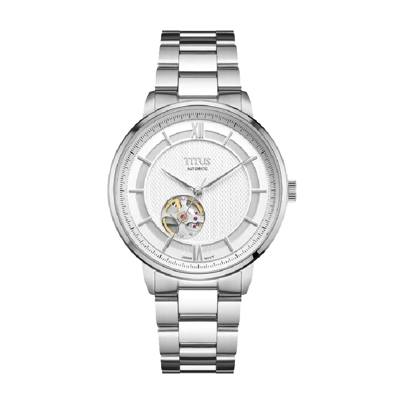 men's Seiko glow-in-the-dark watches -SOLVIL ET TITUS ENLIGHT W06-03277-001 3 HANDS AUTOMATIC MEN WATCH