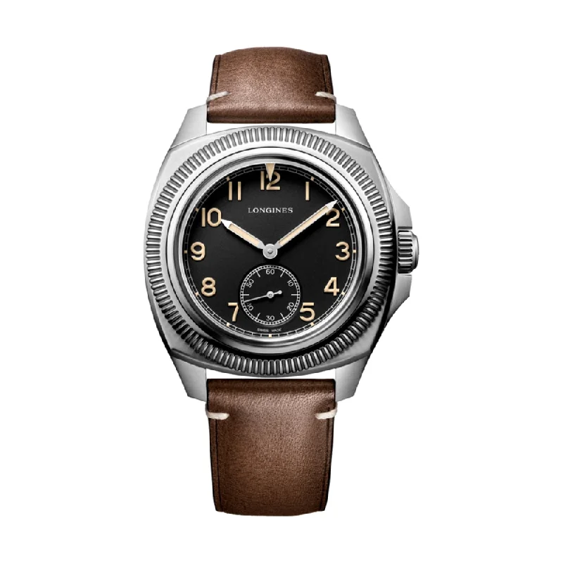 men's GMT watches with backlight style design -Pilot Majetek Black Dial, 43mm