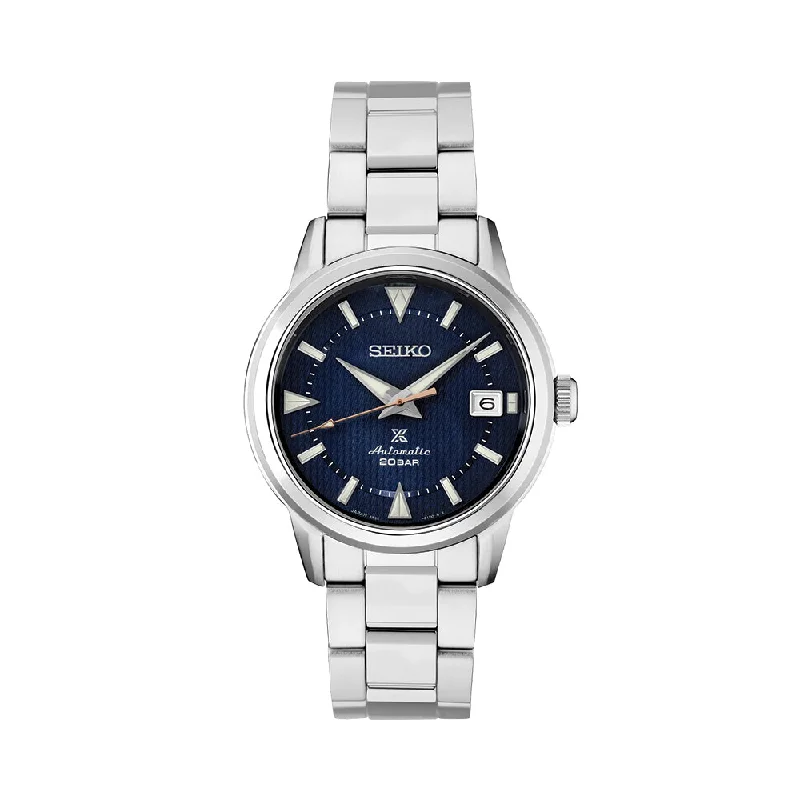 men's dive watches with triple time zone -SPB249 Prospex Land 38mm - Blue on Bracelet men's dive watches with triple time zone -SPB249 Prospex Land 38mm - Blue on Bracelet
