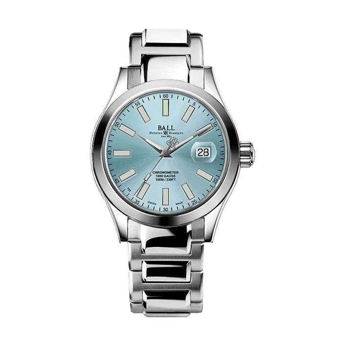 men's pilot watches with day-night design -Engineer III Marvelight Chronometer Ice Blue Dial (40mm)