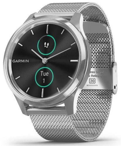 Mens Smart Watches Mobile Payment-Garmin Watch Vivomove Luxe Steel Milanese Bracelet D Mens Smart Watches Mobile Payment-Garmin Watch Vivomove Luxe Steel Milanese Bracelet D
