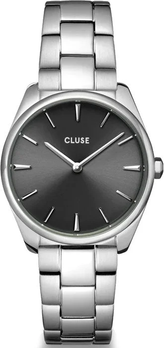 women's mechanical watches for business meetings -Cluse Feroce Petite Dark Grey