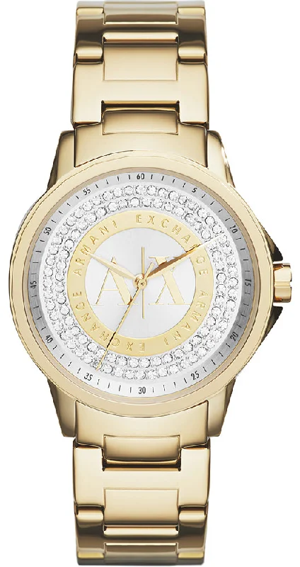 women's mechanical watches with gold accents -Armani Exchange Watch Ladies