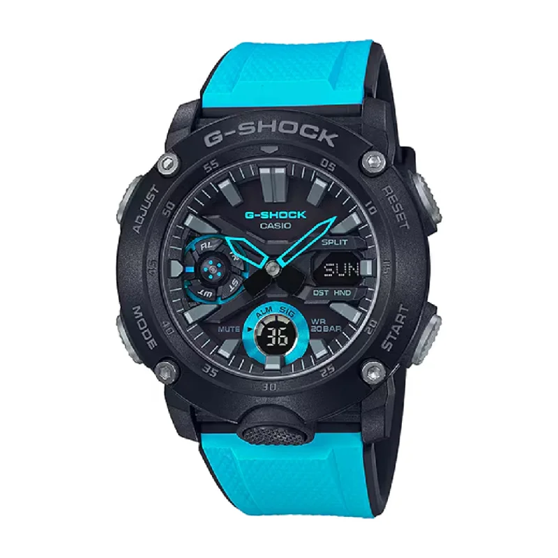 men's Cartier triple time zone design watches -CASIO G-SHOCK GA-2000-1A2DR STANDARD ANALOG-DIGITAL BLUE BLACK WATCH men's Cartier triple time zone design watches -CASIO G-SHOCK GA-2000-1A2DR STANDARD ANALOG-DIGITAL BLUE BLACK WATCH