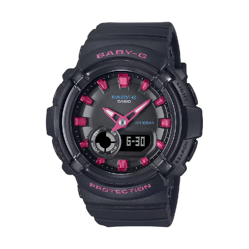 women's Casio vintage style watches -CASIO BABY-G BGA-280DN-1ADR ANALOG-DIGITAL BLACK WATCH women's Casio vintage style watches -CASIO BABY-G BGA-280DN-1ADR ANALOG-DIGITAL BLACK WATCH
