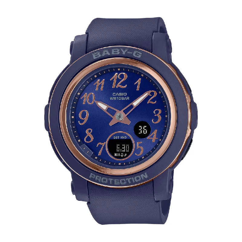 women's Casio calendar watches -CASIO BABY-G BGA-290SA-2ADR BLUE WOMEN WATCH