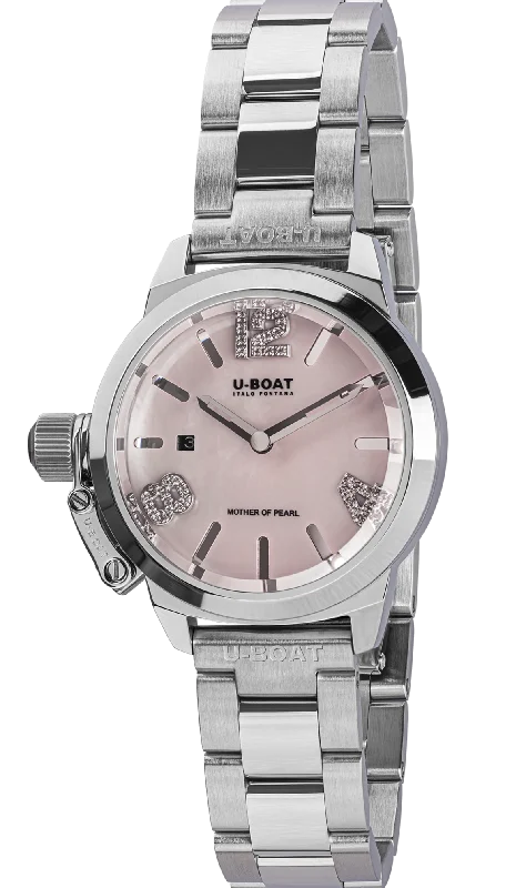 women's mechanical watches with stopwatch display function -U-Boat Classico Lady 30 Pink D women's mechanical watches with stopwatch display function -U-Boat Classico Lady 30 Pink D