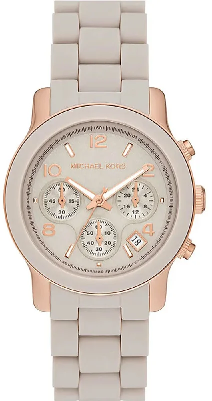 women's Michael Kors with polyurethane straps -Michael Kors Runway Oversized Ladies