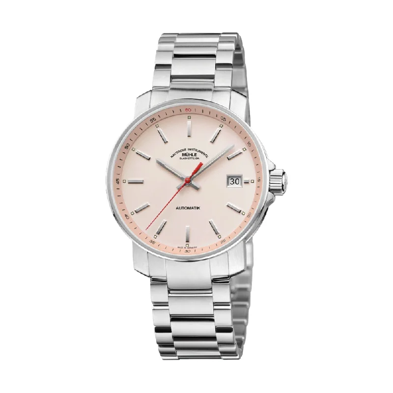 men's chronograph watches for racing -29er Apricot Dial 36.6mm on Stainless Steel Bracelet men's chronograph watches for racing -29er Apricot Dial 36.6mm on Stainless Steel Bracelet