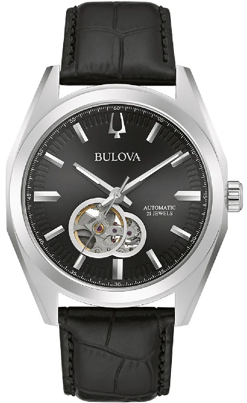 men's mechanical watches with flat design -Bulova Classic Surveyor Automatic Mens