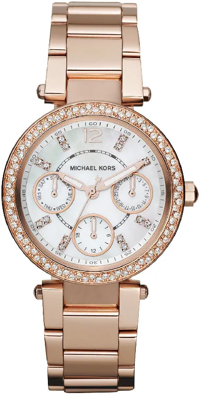 women's Michael Kors with polyurethane straps -Michael Kors Watch Parker Ladies