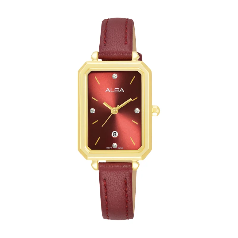 women's mechanical watches with moon phase design -ALBA AH7CC2X QUARTZ 3 HANDS DATE WOMEN WATCH