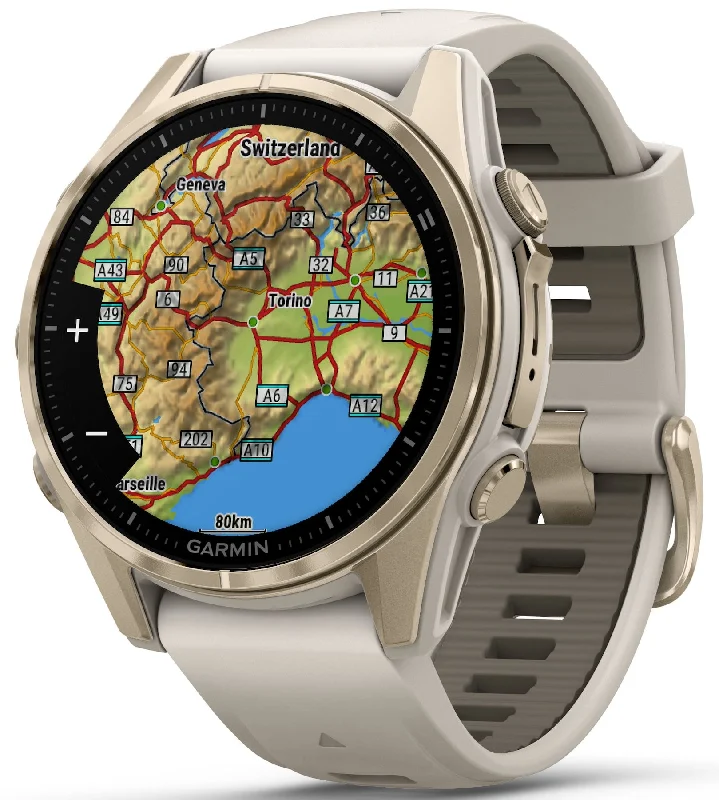 Smart Watches for Mens High-Tech-Garmin Fenix 8 43mm Sapphire AMOLED Soft Gold Fog Grey Smart Watches for Mens High-Tech-Garmin Fenix 8 43mm Sapphire AMOLED Soft Gold Fog Grey