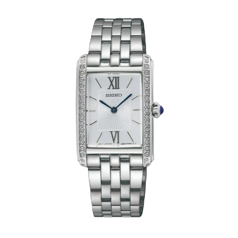 women's mechanical watches with mechanical display -SEIKO SWR091P1 CLASSIC QUARTZ WOMEN WATCH