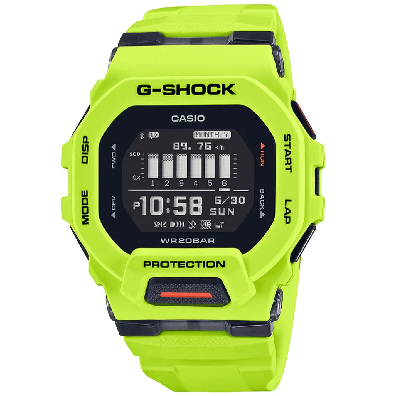 Unisex Minimalist Design Watches-Casio G-Shock Men's Green Watch GBD-200-9ER