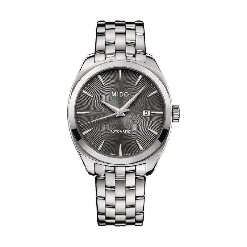 men's pilot watches with mineral glass -Belluna Royal Anthracite
