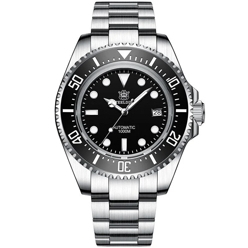 men's dive watches with interchangeable straps -Steeldive SD1964 45mm Sub Dive Watch