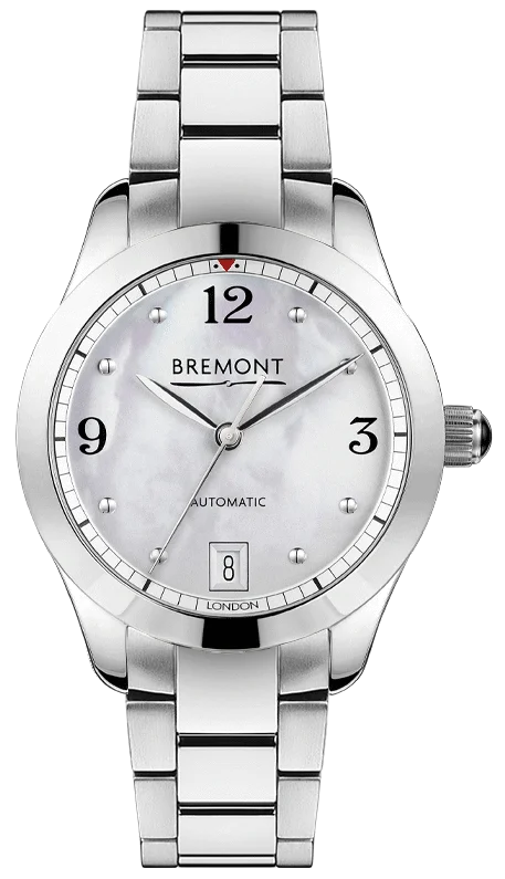 women's mechanical watches with C3 SuperLuminova display function -Bremont Solo 34 Ladies
