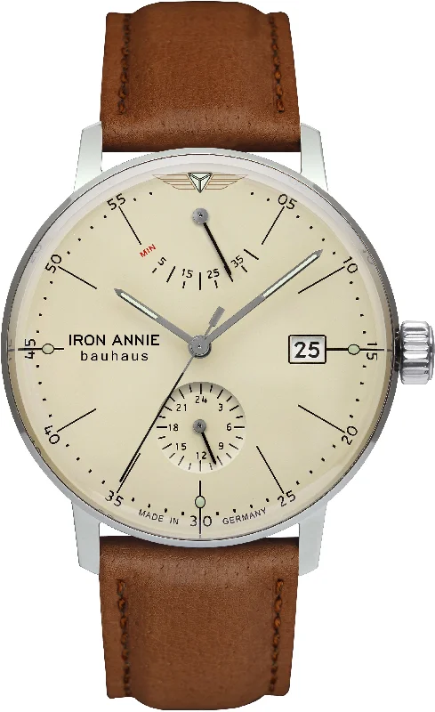 men's mechanical watches with chronograph display -Iron Annie Bauhaus Mens D