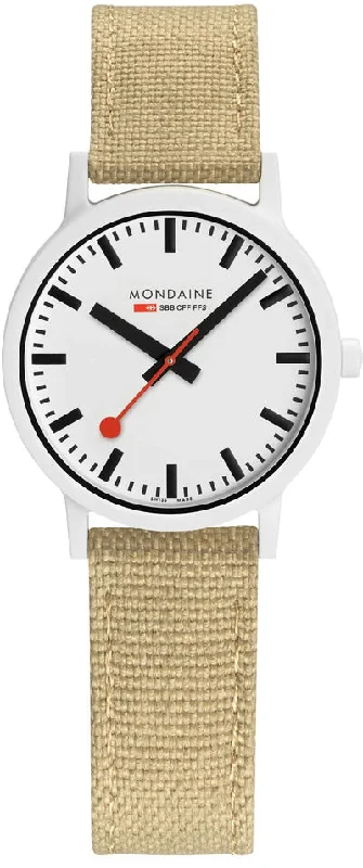 Popular Women Mondaine watches for gifting -Mondaine Essence White D