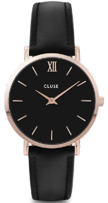 women's mechanical watches with leap year design -Cluse Minuit Ladies