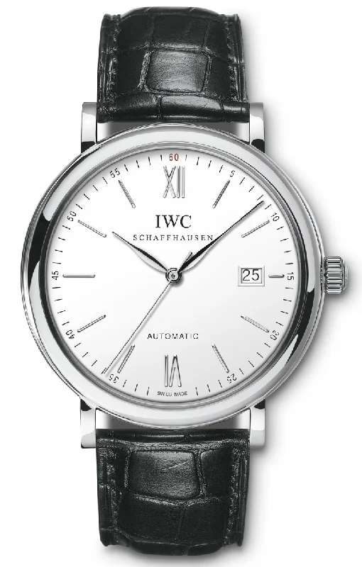 men's mechanical watches with personalized engraving design -IWC Portofino Automatic